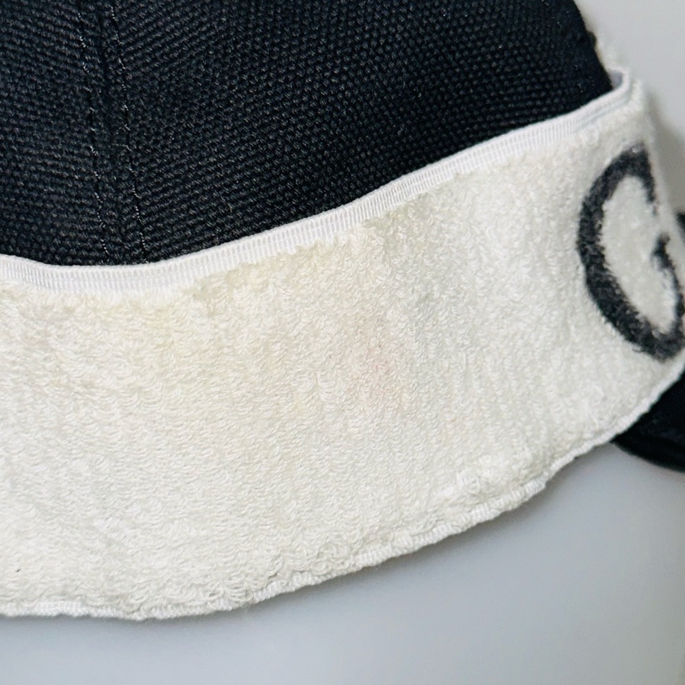 Gucci: Baseball Cap Gabardine Logo Terry Headband Hat - Picture 14 of 16
